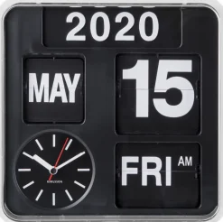 Horloge en plastique Mini Flip 24.5 cm (Blanc)