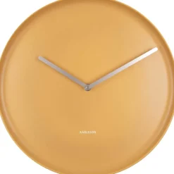 Horloge en porcelaine Plate 35 cm (Ocre jaune)