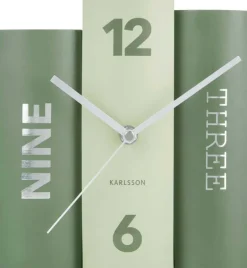 Horloge 3 livres Book (Vert)