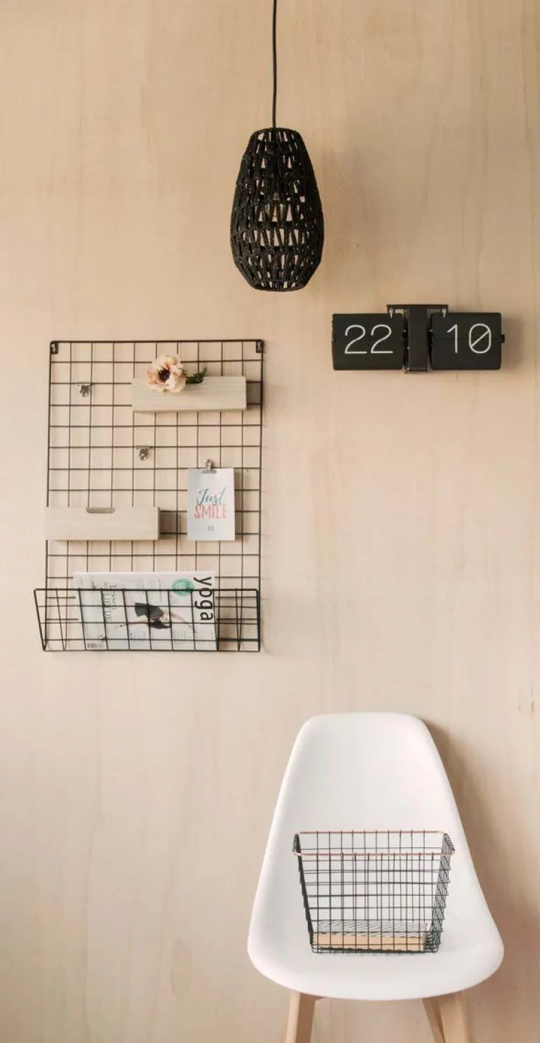 Horloge moderne Flip No Case (Noir)
