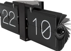 Horloge moderne Flip No Case (Noir)