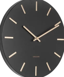 Horloge moderne métal Charm 30 cm (Noir)