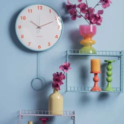 Horloge murale Cheeky Dome Pendulum (Bleu)