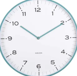 Horloge murale 40 cm Circus Rings (Turquoise)
