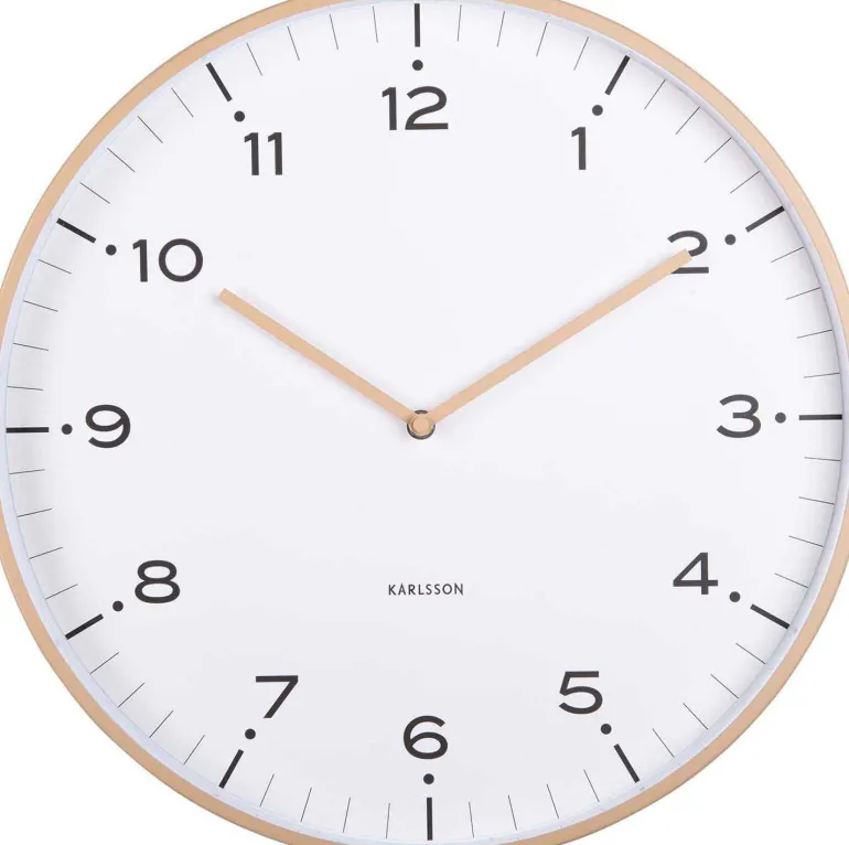 Horloge murale 40 cm Circus Rings (Marron clair)
