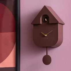 Horloge murale en ABS Modern Cuckoo Oro (Marron)