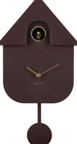 Horloge murale en ABS Modern Cuckoo Oro (Marron)