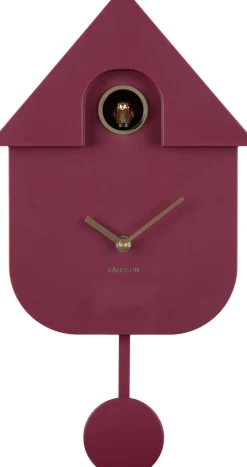 Horloge murale en ABS Modern Cuckoo Oro (Mauve)