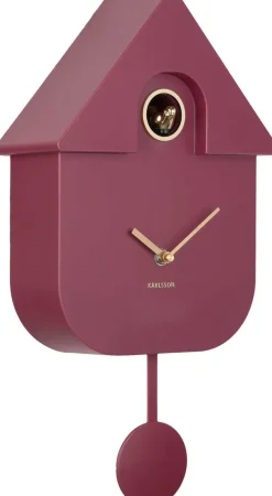 Horloge murale en ABS Modern Cuckoo Oro (Mauve)