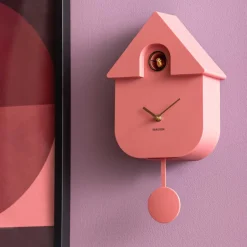 Horloge murale en ABS Modern Cuckoo Oro (Rose)