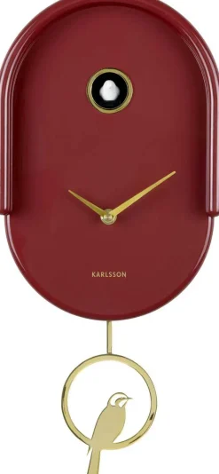 Horloge murale en ABS Tweet (Rouge)
