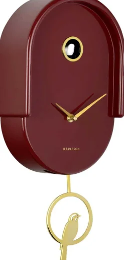 Horloge murale en ABS Tweet (Rouge)