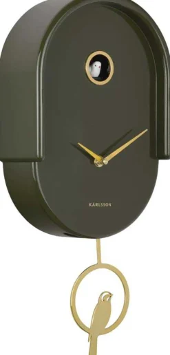 Horloge murale en ABS Tweet (Vert)