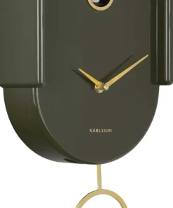 Horloge murale en ABS Tweet (Vert)
