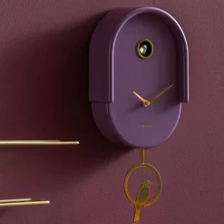 Horloge murale en ABS Tweet (Violet)