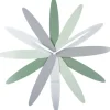 Horloge murale en métal Bloom (Vert)