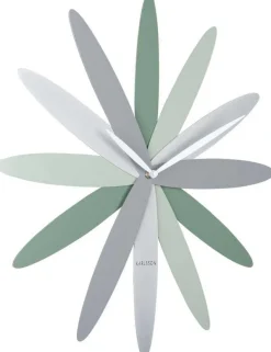 Horloge murale en métal Bloom (Vert)