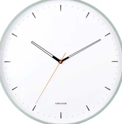 Horloge murale en métal Calm (Jade grisée)