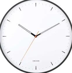 Horloge murale en métal Calm (Noir)