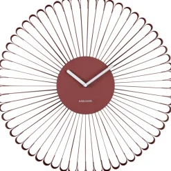 Horloge murale en métal Cascara (Rouge)