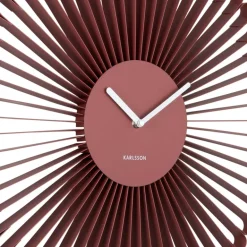 Horloge murale en métal Cascara (Rouge)