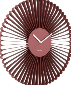Horloge murale en métal Cascara (Rouge)
