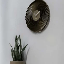 Horloge murale en métal Cascara (Marron)