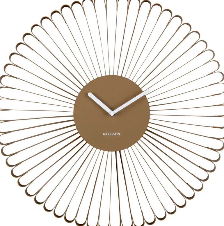 Horloge murale en métal Cascara (Marron)