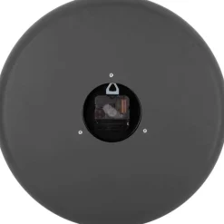 Horloge murale en métal Dual Disc (Gris foncé)