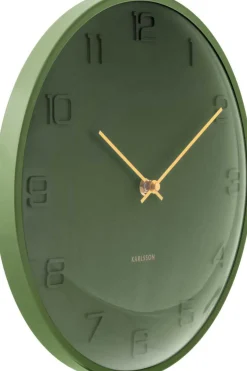 Horloge murale en métal Fuerte Dome (Vert)