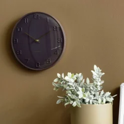 Horloge murale en métal Fuerte Dome (Marron)