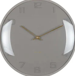 Horloge murale en métal Fuerte Dome (Gris)