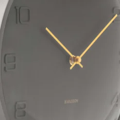 Horloge murale en métal Fuerte Dome (Gris)