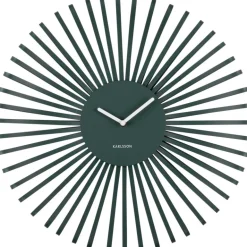 Horloge murale en métal Polo (Vert)