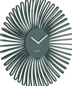 Horloge murale en métal Polo (Vert)