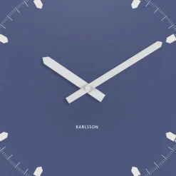 Horloge murale en métal Sucinto Dome Square (Bleu)