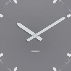 Horloge murale en métal Sucinto Dome Square (Gris)