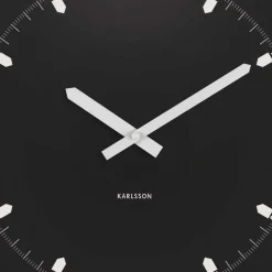 Horloge murale en métal Sucinto Dome Square (Noir)