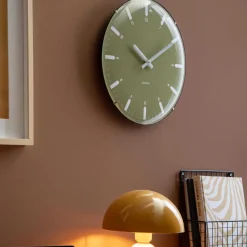 Horloge murale en polypropylène Realista Dome (Vert)