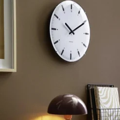 Horloge murale en polypropylène Realista Dome (Blanc)