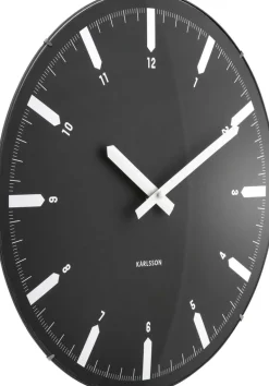 Horloge murale en polypropylène Realista Dome (Noir)