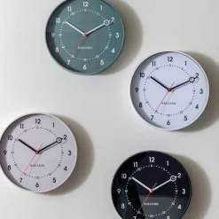 Horloge murale en résine Fresco (Gris foncé)