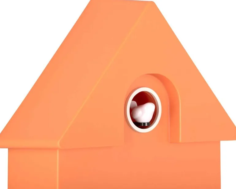 Horloge murale moderne Cuckoo (Orange)