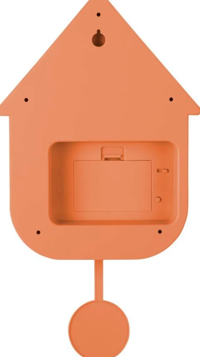 Horloge murale moderne Cuckoo (Orange)