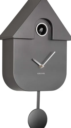 Horloge murale moderne Cuckoo (Gris foncé métallique)