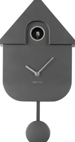 Horloge murale moderne Cuckoo (Gris foncé métallique)