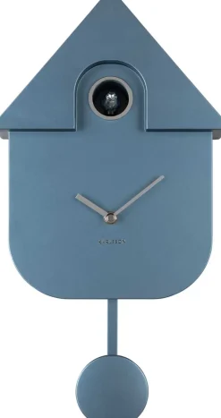 Horloge murale moderne Cuckoo (Bleu foncé métallique)