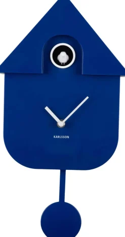 Horloge murale moderne Cuckoo (Bleu cobalt)
