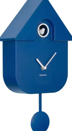 Horloge murale moderne Cuckoo (Bleu cobalt)