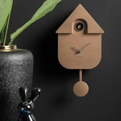 Horloge murale moderne Cuckoo (Rose gold métallique)